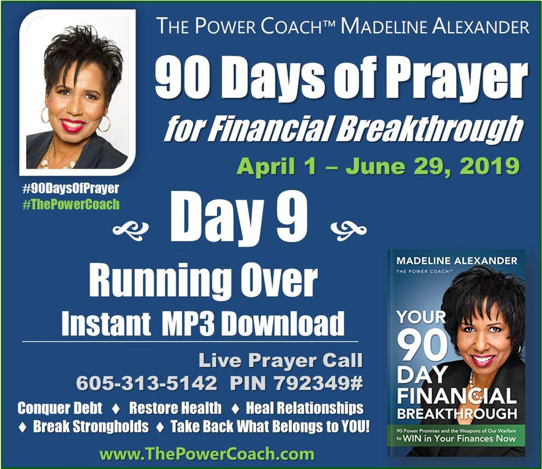 2019: Day 9 - Running Over - 90 Days of Prayer